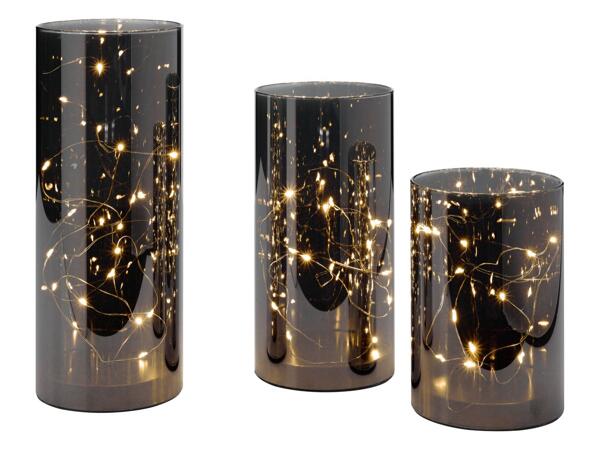 LED Lanterns or Decorative Spheres, 3 Pieces