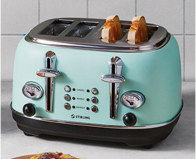 4 Slice Premium Toaster – Apricot Ice or Moonlight Jade
