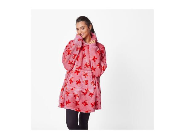 Adults' Pink Fluffy Oversized Hoodie