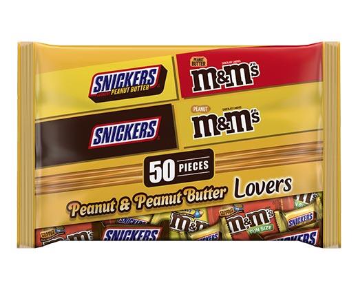 Mars 
 Peanut & Peanut Butter Lovers Variety Mix 50 Pieces