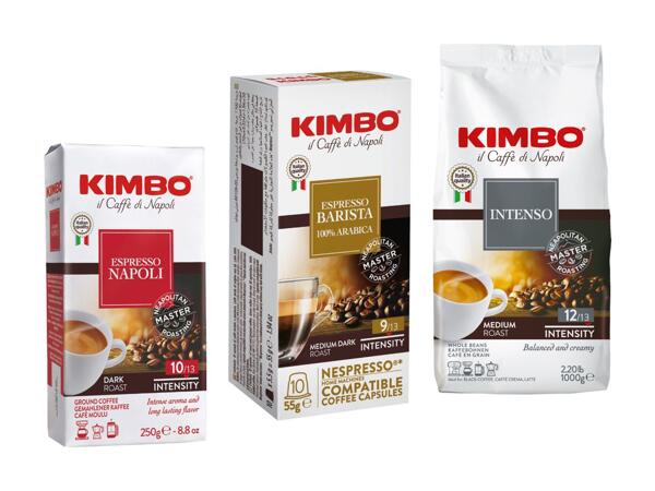 Capsules de café et espresso Kimbo