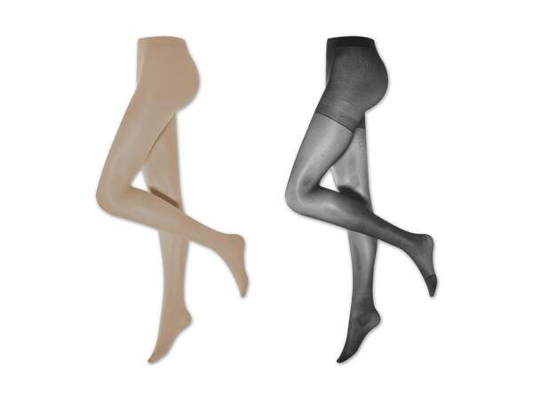 Damen Stützstrumpfhose, 2 Stück
