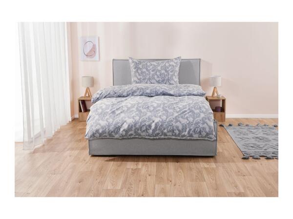 Livarno Home Paisley-Patterned Microfibre Sateen Duvet Cover Set - Single
