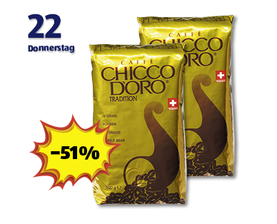 CHICCO D'ORO Kaffee - Aldi - Schweiz - Archiv Werbeangebote