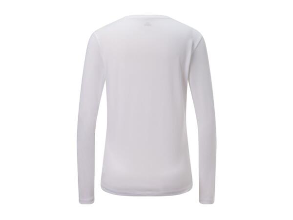 CRIVIT Ladies' White Long Sleeve Sports Top