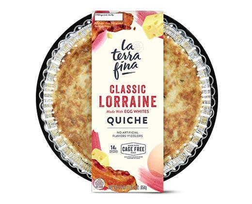 La Terra Fina 
 Cheddar Broccoli or Lorraine Quiche