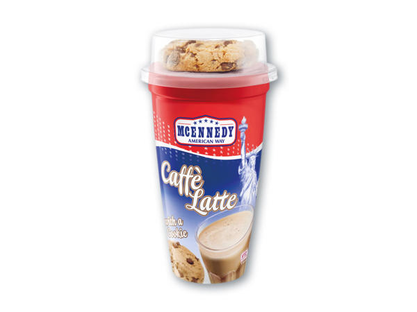 Caffe latte og cookie