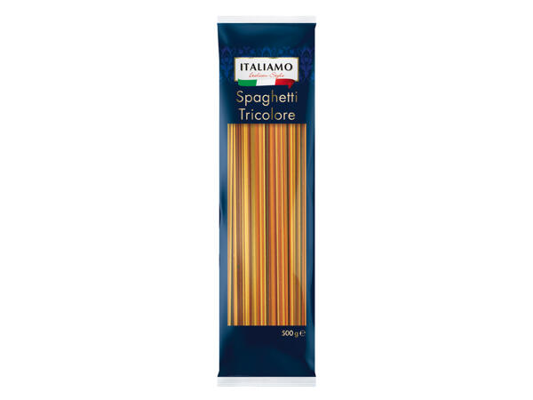 Spaghettis tricolores