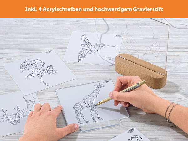 Bastelset LED-Dekolicht, 17-teilig