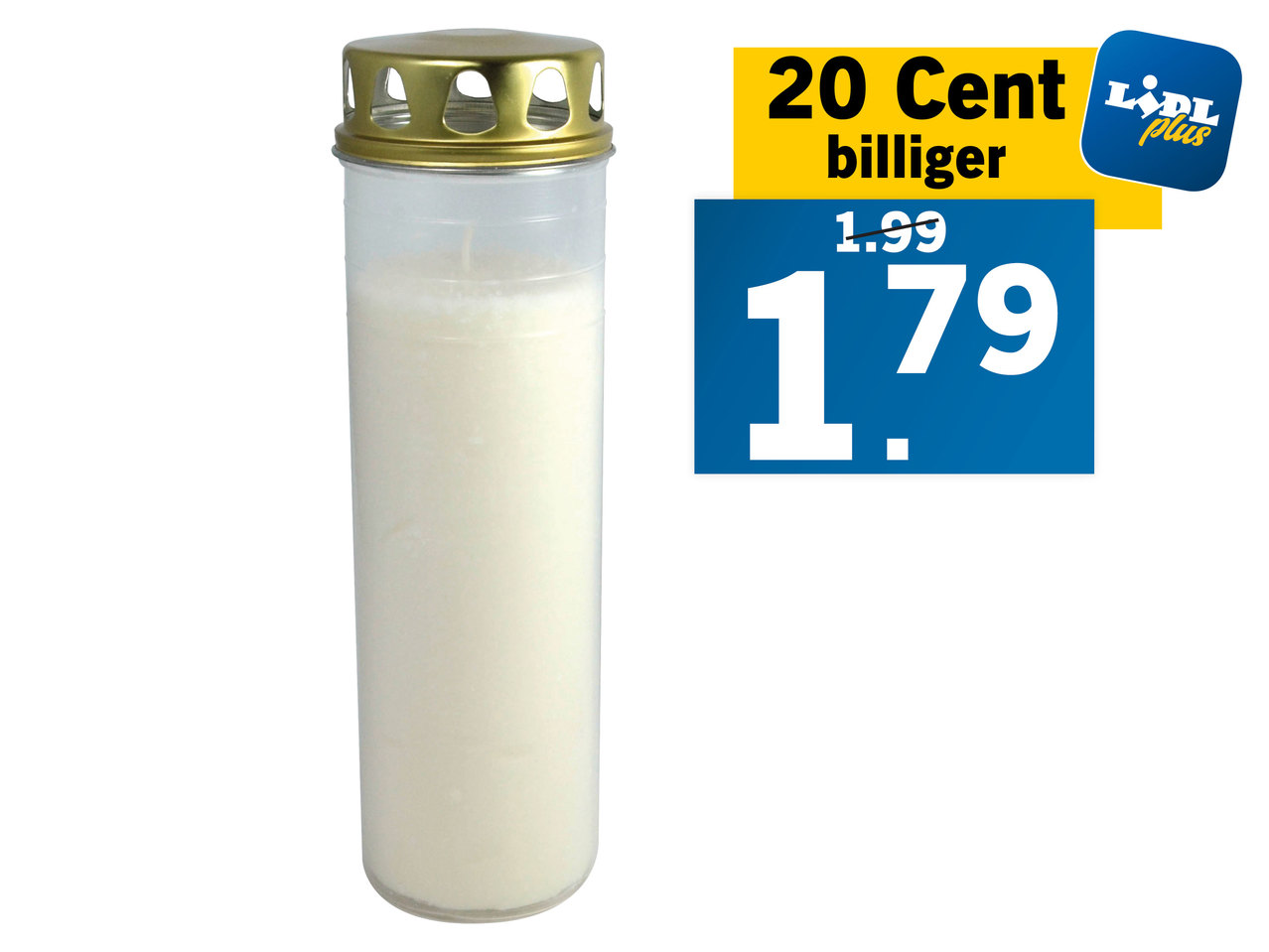 HOFER KERZEN Riesenbrenner mit Deckel
