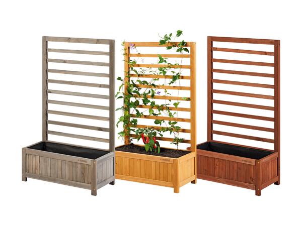 Blomlåda med spaljé
