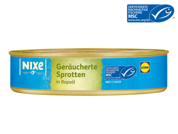 Nixe MSC Geräucherte Sprotten in Rapsöl