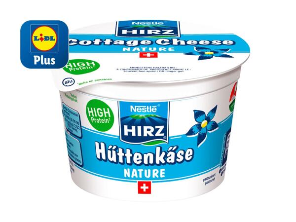 Cottage cheese Hirz Nestlé nature