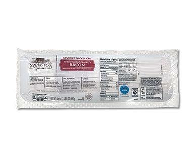 Appleton Farms Maple Brown Sugar or Cherrywood Smoked Thick Cut Bacon