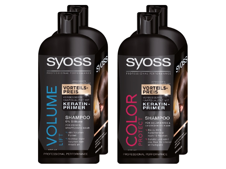 SYOSS Shampoo Doppelpack 2x 500 ml