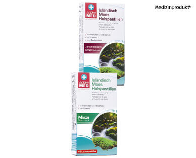 ACTIVE MED
ISLÄNDISCH MOOS HALSPASTILLEN