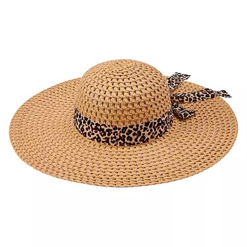 Ladies Beach Hat - Multi Color, One Size