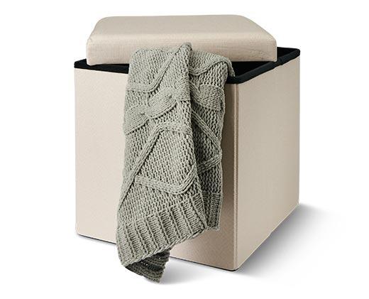 SOHL Furniture Foldable Storage Ottoman