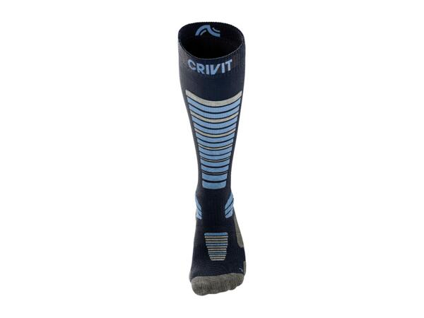 CRIVIT Kids' Black & Blue Winter Sports Socks - 1 Pair