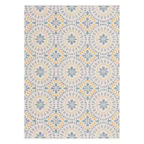 5' x 7' Outdoor Area Rug - Bright Medallions