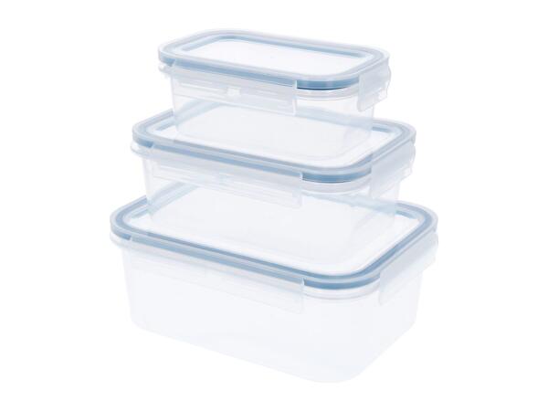 Silvercrest Rectangular Food Storage Container Set - 3 Pieces