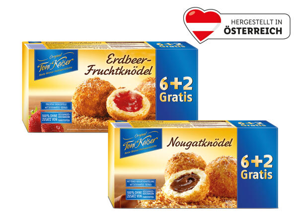 Toni Kaiser Nougat- oder Erdbeerknödel
