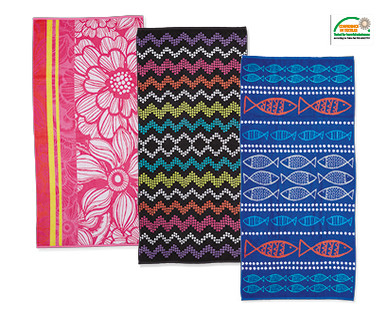 TERRY JACQUARD BEACH TOWELS