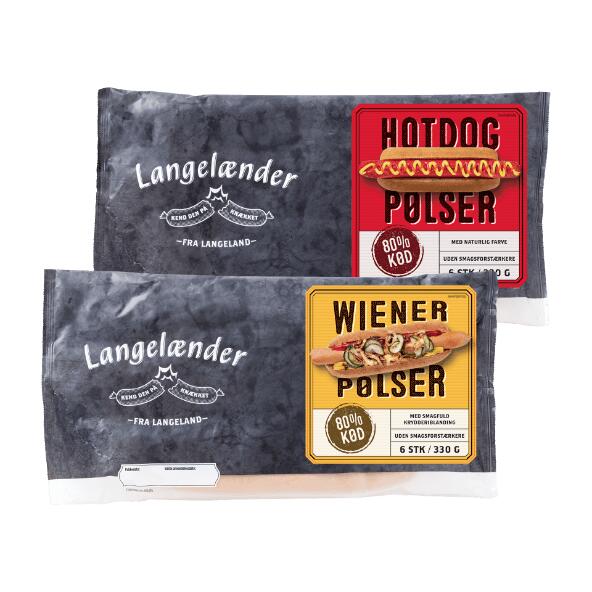 Hotdog- eller wienerpølser