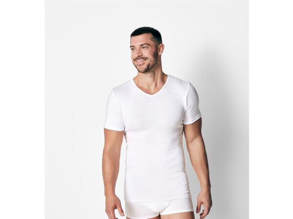 Men's Fine-Ribbed Undershirts, 3 pieces