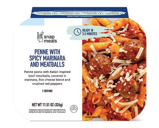 Snap Meals Alfredo Truffle or Penne with Spicy Marinara