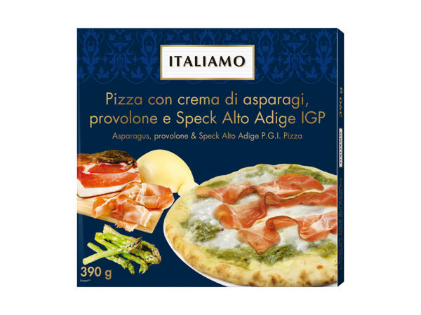 Pizza asparagi e speck