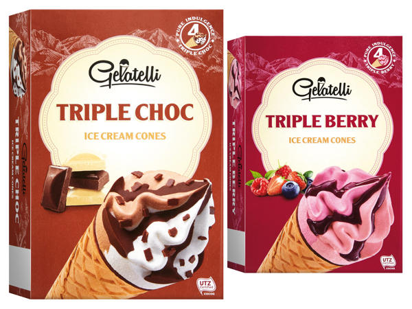 GELATELLI Waffeltüte Mountone