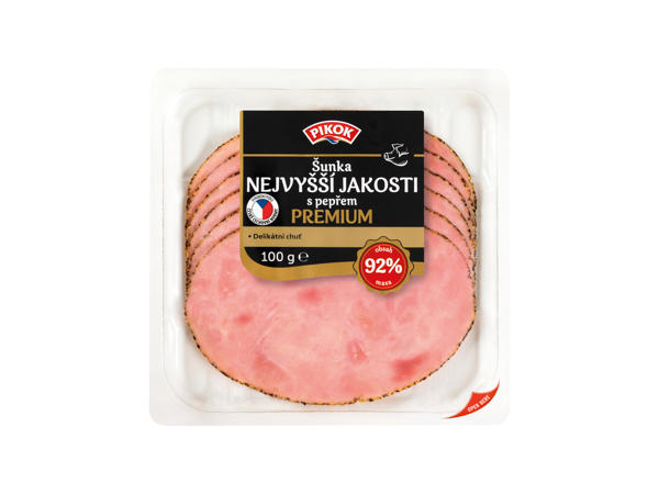 ŠUNKA NEJVYŠŠÍ JAKOSTI S PEPŘEM