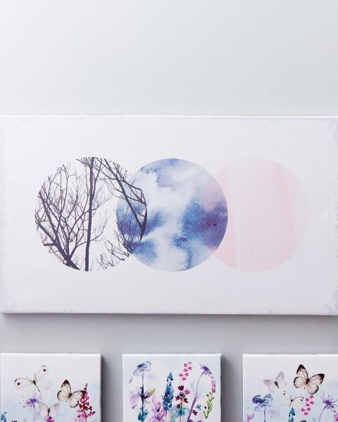 Circles Canvas Wall Art