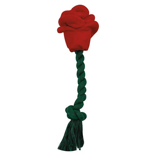 Valentine's Day Rose Rope Dog Toy