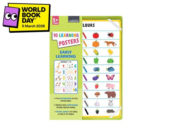 Crelando Early Learning Poster Assortment - Set of 10
