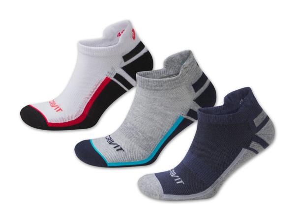 Damen/​Herren Sport-Sneakersocken, 3 Paar