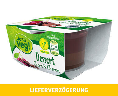 JUST VEG! 
 VEGANES DESSERT CHOCO-CHERRY