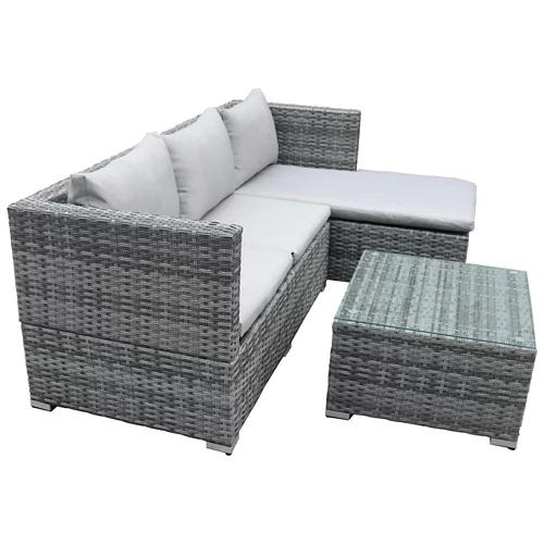 COCON Lounge-Set "Brissago", 4 Sitzplätze, Grau
