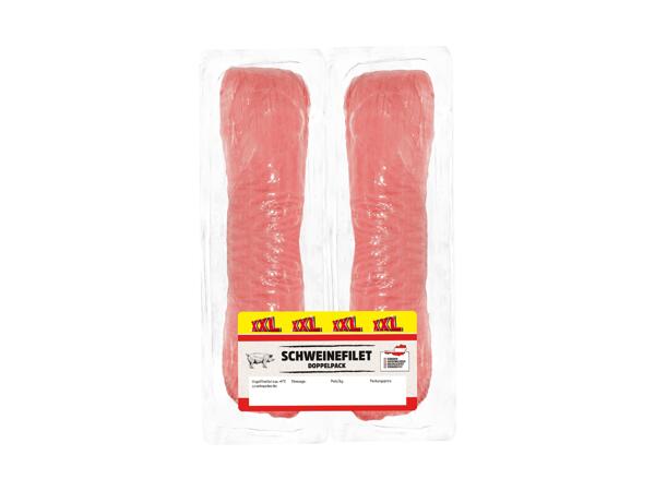 Frische Schweinefilets im Doppelpack