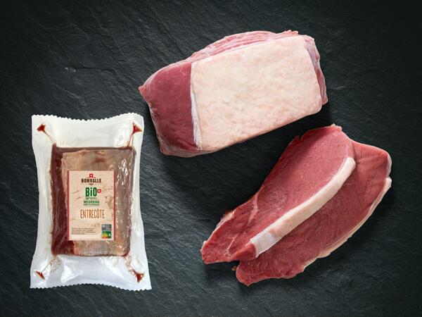 Entrecôte de bœuf de pâturage bio