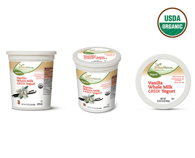 SimplyNature Organic Greek Whole Milk Yogurt