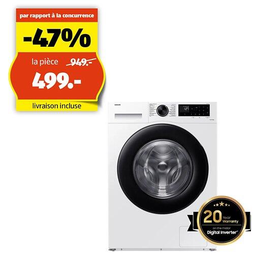 SAMSUNG Lave-linge, WW5000C, 9kg, A, WW90CGC04AAEWS