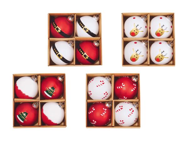 Boules de Noël, 4 pièces