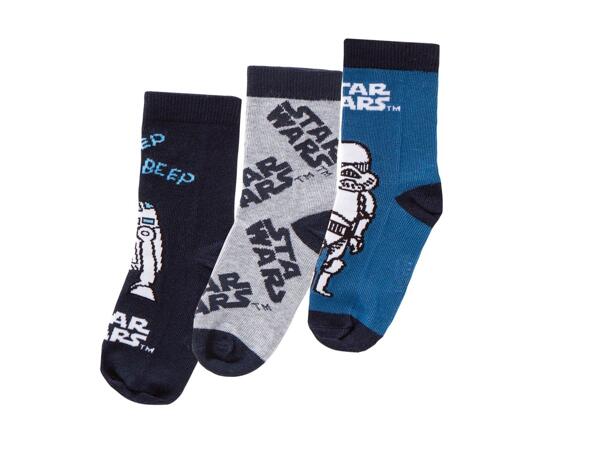 Boys' Character Socks "The Avengers, Spider-Man, Star Wars"