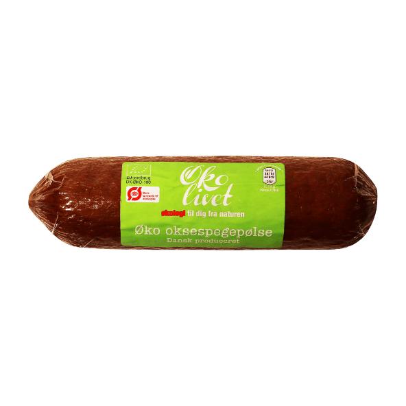 Økologisk oksespegepølse