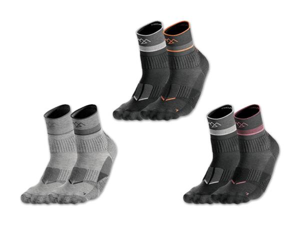 Damen/Herren Outdoorsocken, 2 Paar