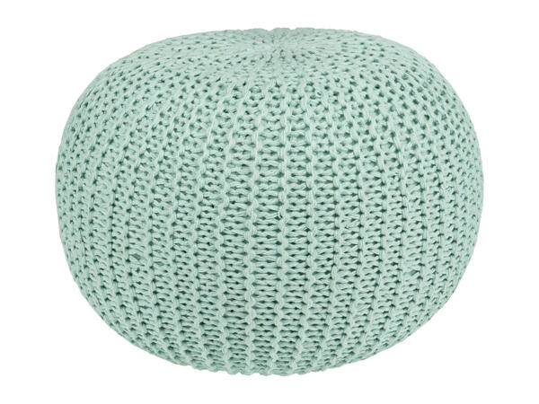 Livarno Living Knitted Pouffe