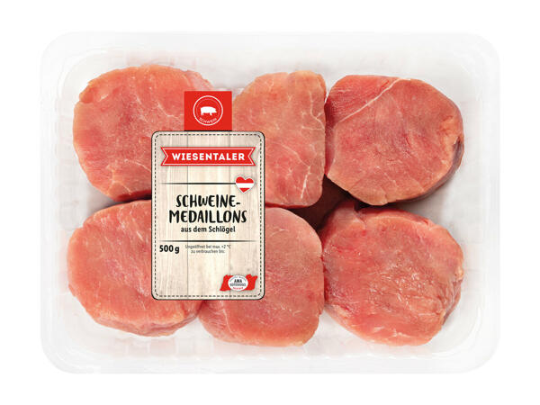 Frische Schweine-Medaillons