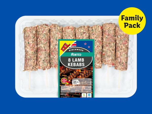 Birchwood 8 Minted Lamb Kebabs